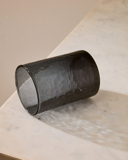 Vaso Obila de vidrio reciclado azul