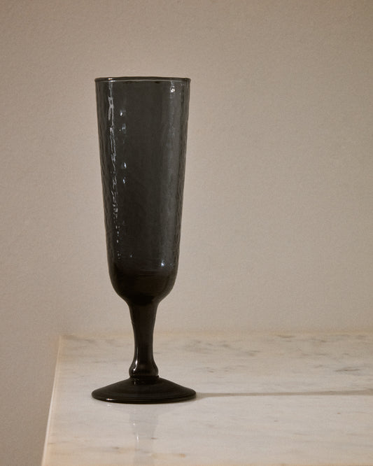 Copa de vino Sileia de vidrio reciclado azul