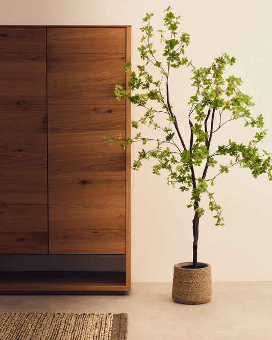 Arbre artificial Enkianthus amb maceta negre 214 cm