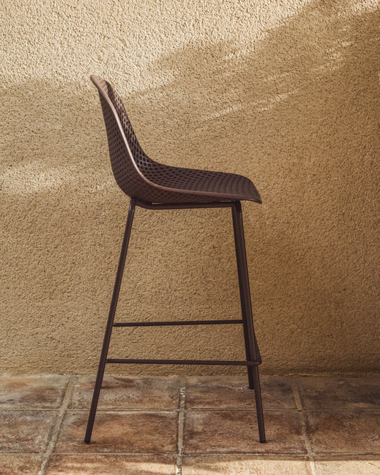 Tamboret d’exterior Quinby marró 65 cm
