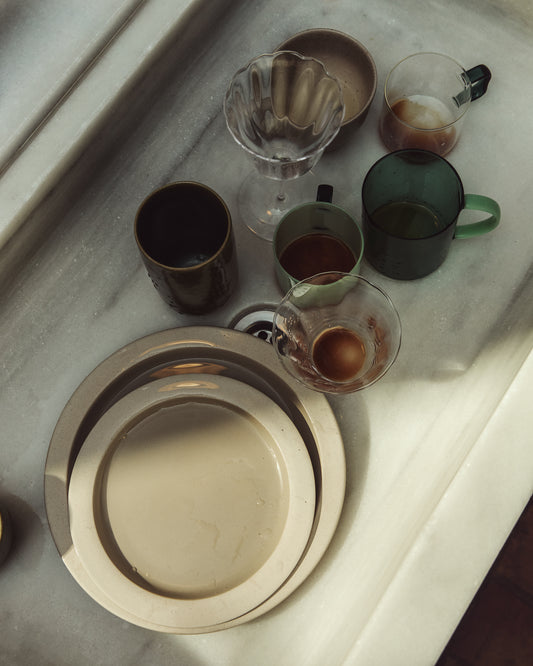 Tassa Micla de vidre verd clar