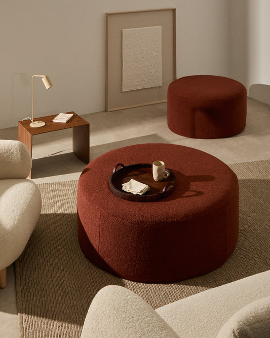 Bandeja Zoa de madera de acacia con acabado oscuro FSC 100% Ø50 cm