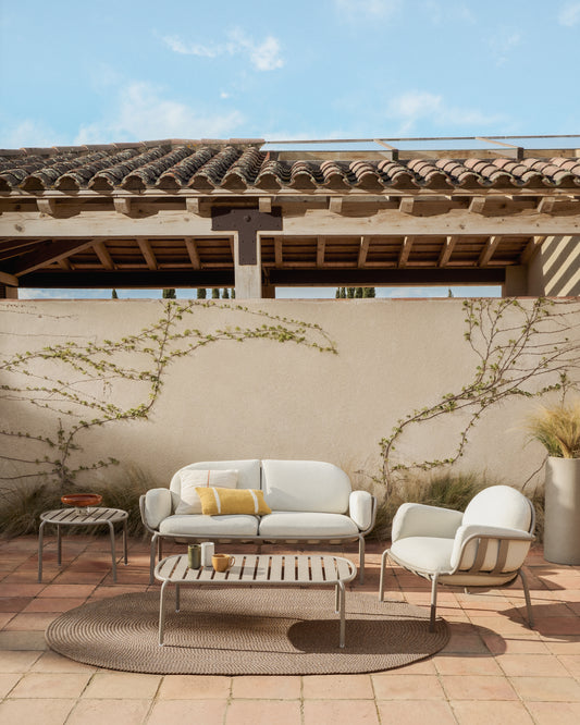 Tapis Despas en fibres synthétiques beige 160 x 230 cm