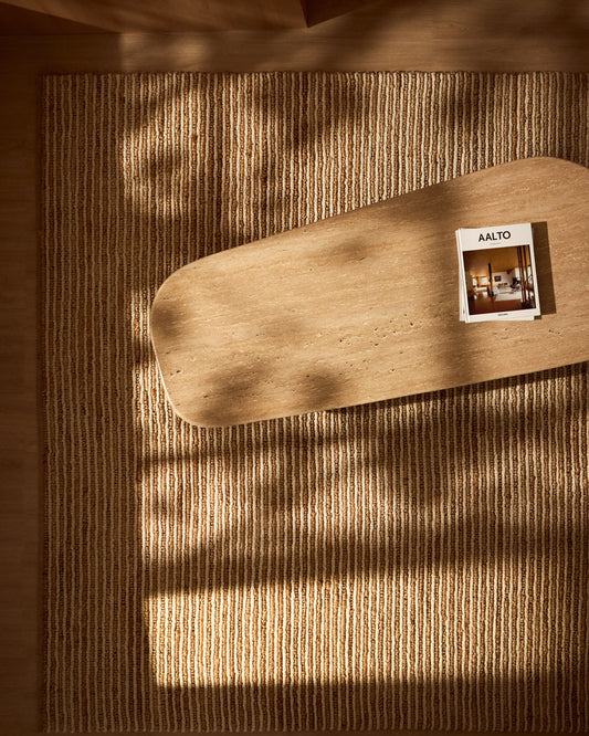 Catifa Derule de jute i llana beix 230 x 160 cm