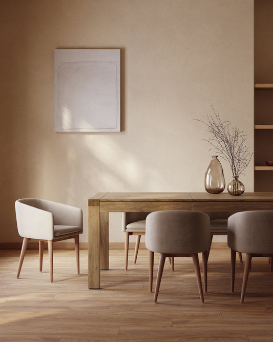 Taula extensible Briva xapa de roure acabat natural 180 (230) x 90 cm