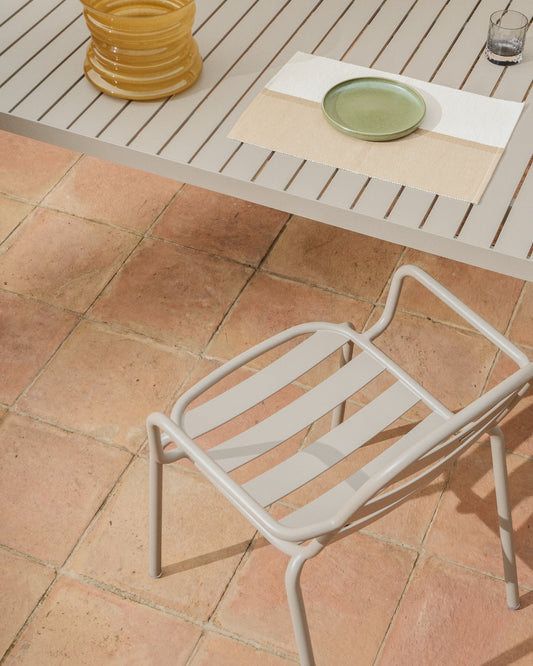Camí de taula Tari 100% cotó beix 50 x 150 cm