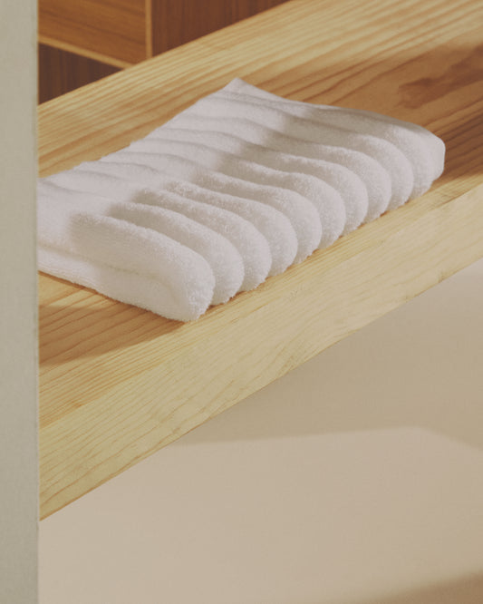 Tovallola de mà Navira 100% cotó blanc 50x90 cm