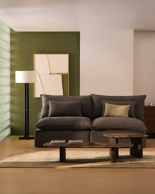 Sofà modular desenfundable Anarela 3 places de lli talp 220 cm FSC Mix Credit