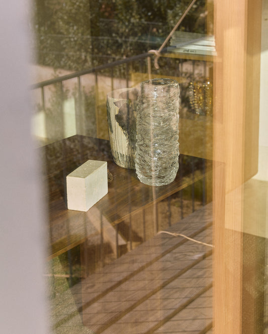 Vase Vorma en verre transparent 29,5 cm