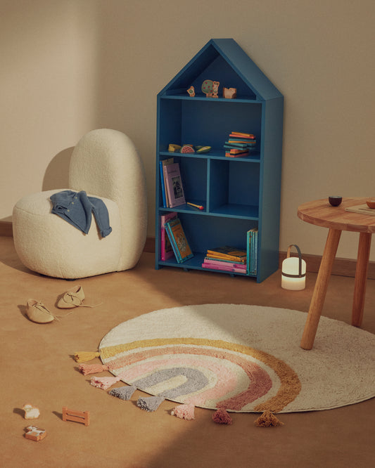 Catifa rodona Tadea cotó arc de Sant Martí multicolor Ø 100 cm