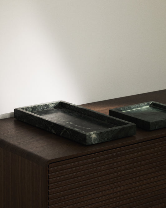 Safata Serela de marbre verd 18 x 18 cm