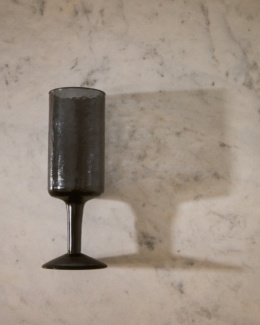 Copa de vino Obila de vidrio reciclado azul