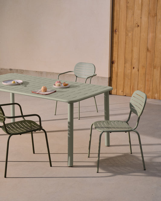 Taula d'exterior Brai d'acer galvanitzat turquesa 180 x 90 cm