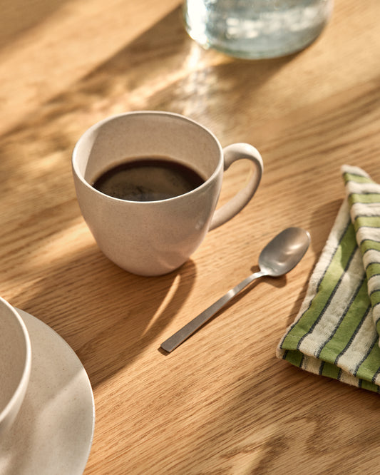 Taza Sermin de cerámica beige
