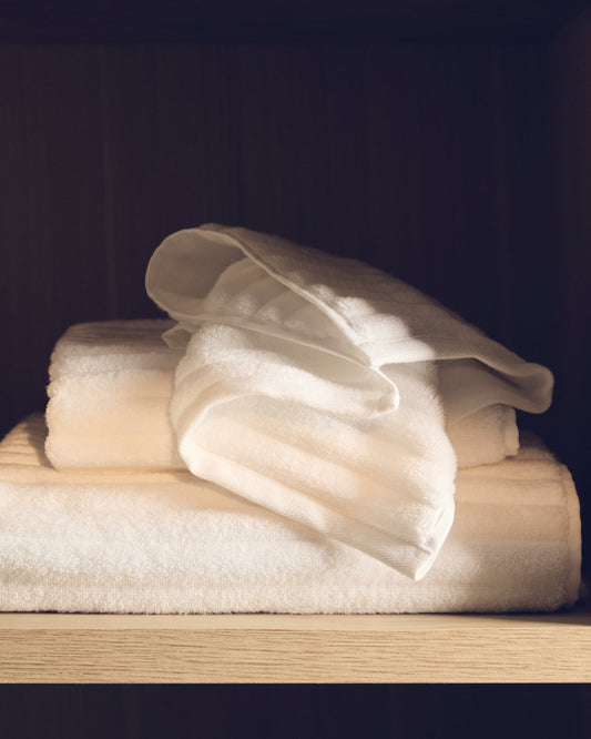 Tovallola de tocador Navira 100% cotó blanc 30x50 cm