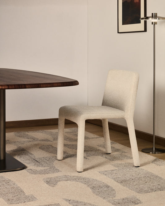 Cadira apilable Loria de xenilla beix FSC 100%