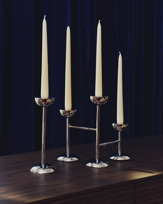 Set Talinen de 4 velas blanco