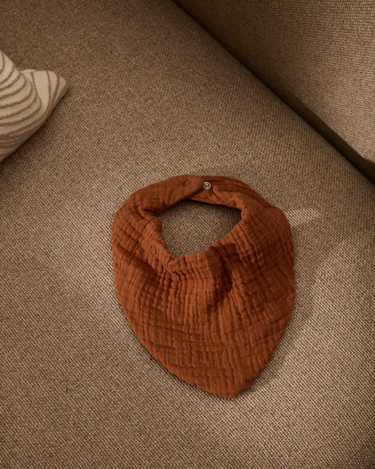 Set Olna de 2 bandanes de 100% cotó terracota i estampat sols