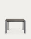 Taula extensible Axis porcellànic acabat Vulcà Cendra potes d'acer antracita 120(180)cm