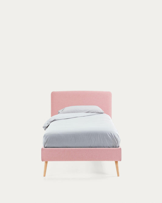 Funda llit Dyla rosa per a matalàs de 90 x 190 cm