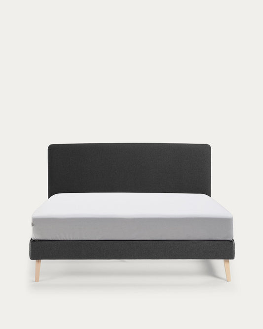 Funda llit Dyla negre per a matalàs de 160 x 200 cm