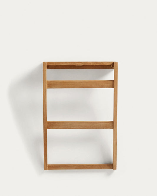 Tovalloler de paret Kuveni de fusta massissa de teca 40 x 63 cm