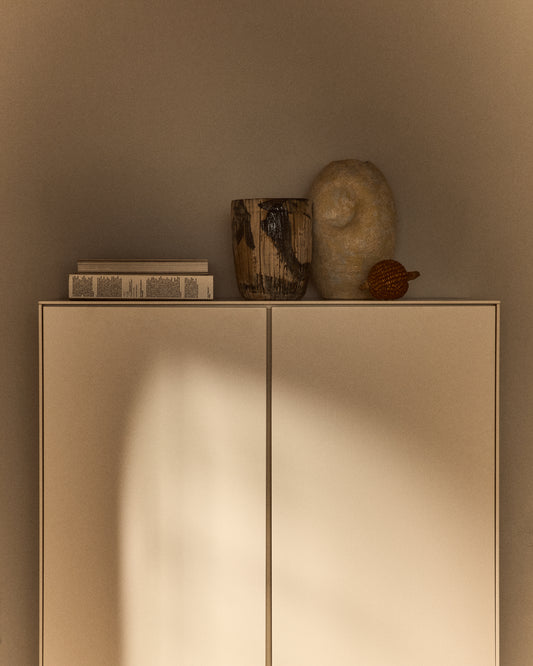 Vase Dirva en céramique marron 23 cm