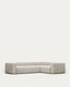 Sofà raconer Blok 4 places beix 320 x 230 cm / 230 x 320 cm