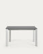 Taula extensible Axis porcellànic acabat Vulcano Roca potes gris 140 (200) cm