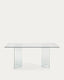 Mesa Burano de cristal 180 x 90 cm
