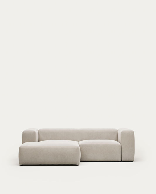 Sofà Blok 2 places de xenilla chaise longue esquerre beix 240 cm FSC Mix Credit