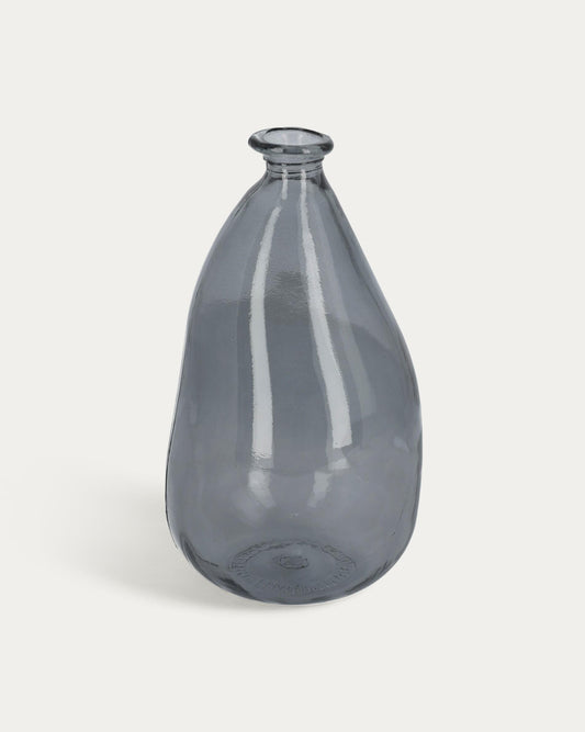 Gerro Brenna de vidre blau 100% reciclat 36 cm