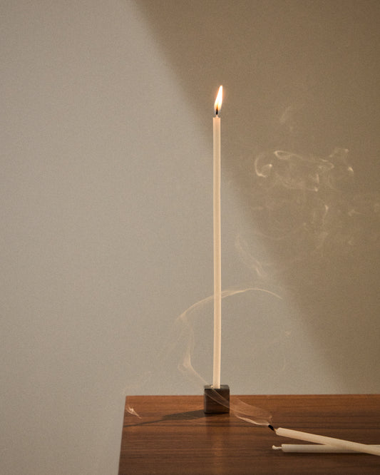 Ensemble Solvin de 20 bougies beiges