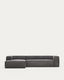 Sofà Blok 4 places de pana gruixuda chaise longue esquerre gris 330 cm FSC Mix Credit