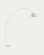 Llum de peu May d'acer amb base de marbre blanc