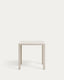 Mesa de exterior Culip de aluminio con acabado blanco 77 x 77 cm