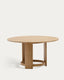 Table ronde Xoriguer en bois d’eucalyptus Ø140 cm FSC 100 %