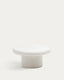 Mesa de centro redonda Addaia de cemento blanco Ø90 cm