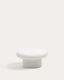 Mesa de centro redonda Addaia de cemento blanco Ø66 cm