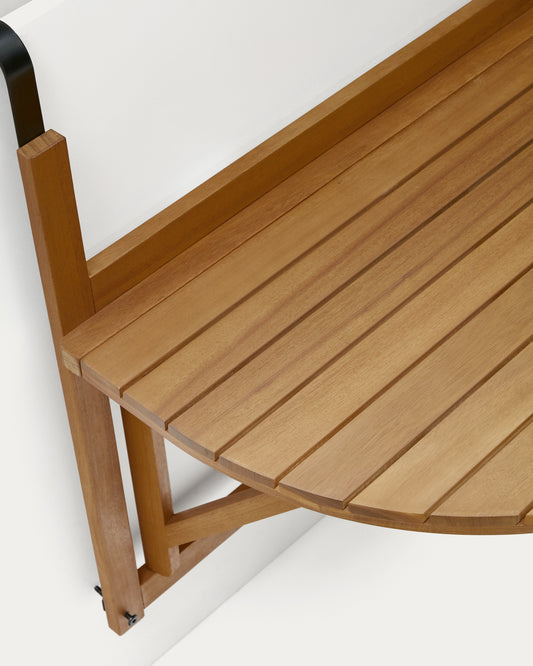 Taula plegable de balcó Amarilis fusta massissa acàcia 50 x 70 cm FSC 100%