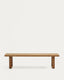 Banco 100% exterior Canadell de madera maciza de teca reciclada 210 cm