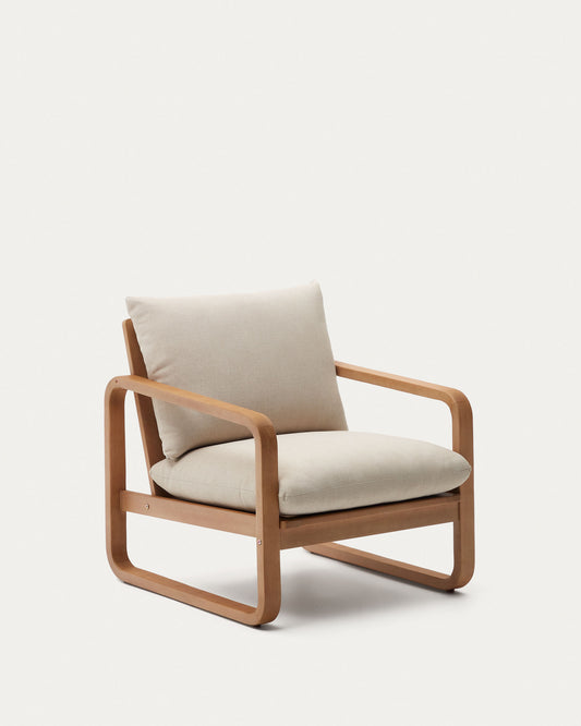 Chaise Sacaleta en bois d'eucalyptus