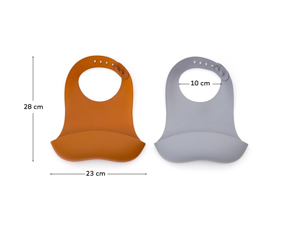 Set Lili de 2 pitets de silicona taronja i blava