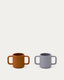 Set Lili de 2 tasses de silicona taronja i blava