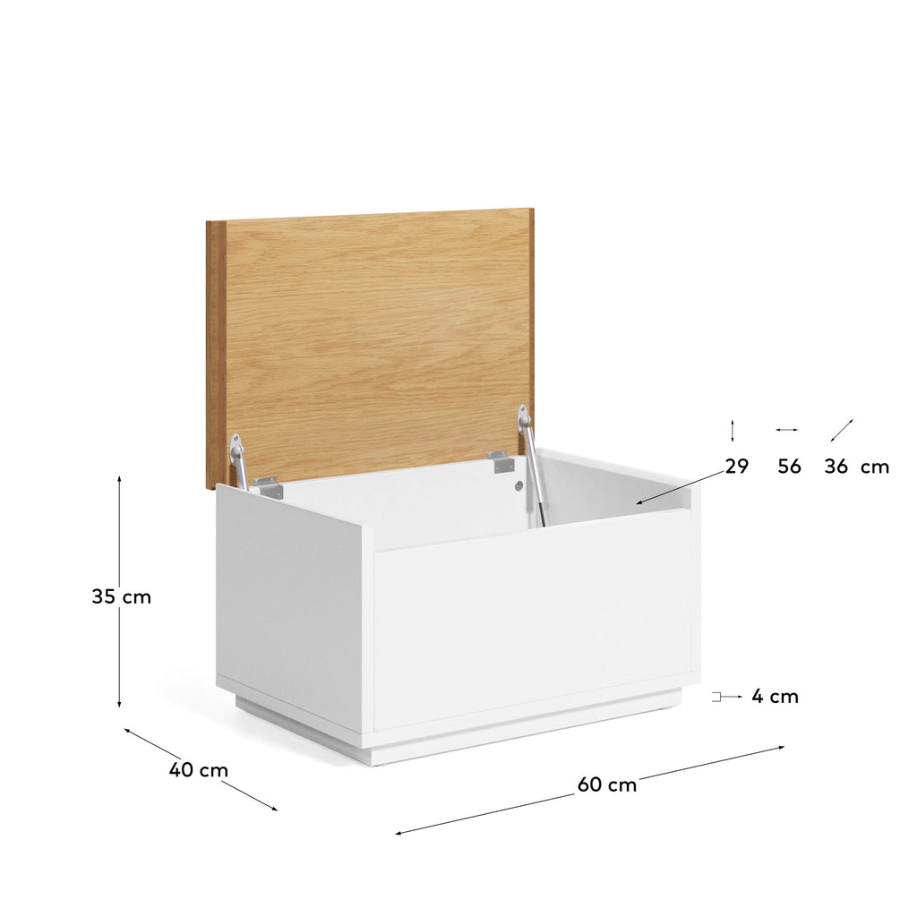 Bagul Abilen de xapa de roure 60 x 40 cm FSC 100%