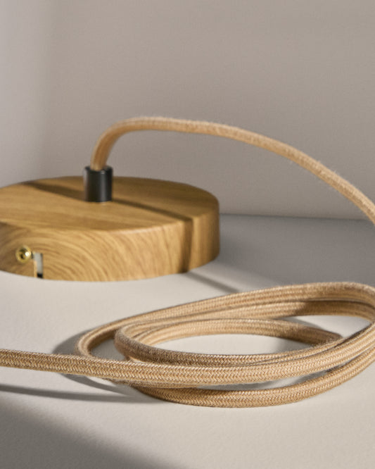 Muntura per a llum Kaede de metall amb acabat efecte fusta 150 cm