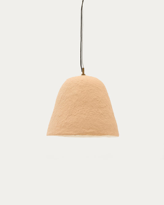 Llum de sostre Lisora de paper maixé beix Ø35 cm