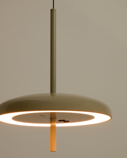 Lámpara de techo portátil Porte de aluminio gris claro Ø 16 cm