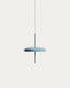 Suspension portable Porte en aluminium bleu Ø 16 cm