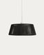 Abat-jour pour plafonnier Aldet en corde plate noire Ø 46 cm